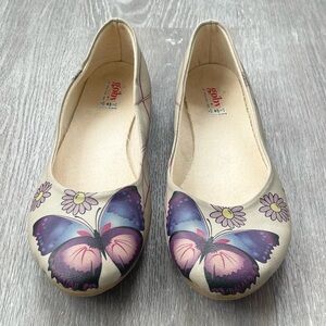 Goby Daisy and Butterfly Ballet Flats Size EU 39 (US 8.5)